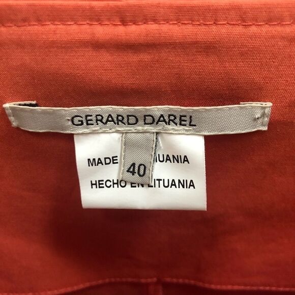 Gerard Darel Sport Top Orange Short Sleeve - Picture 3 of 6